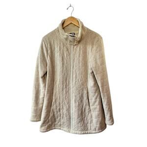 The North Face Heather Oatmeal Caroluna Fleece Lined Quilted Jacket Women's  XL